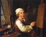 Jens Juel Self portrait oil painting on canvas